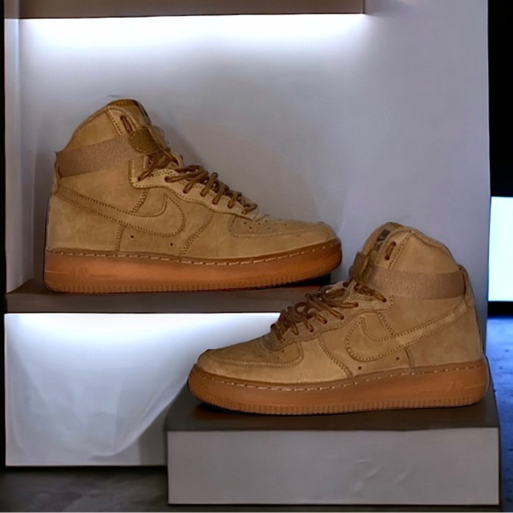 Nike Youth Air Force 1 High ‘07 LV8 WB ‘Flax’